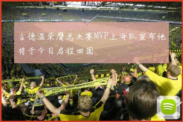 古德温荣膺总决赛MVP上海队宣布他将于今日启程回国